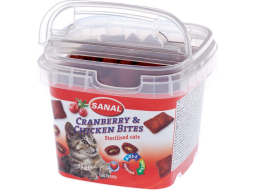Лакомство для стерилизованных кошек SANAL Sterilized Cranberry & Chicken Bites 75 г (8711908157803)