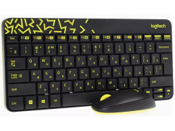 Комплект беспроводной клавиатура и мышь LOGITECH MK240 Nano Black 