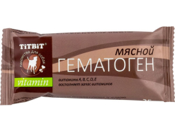 Добавка для собак TITBIT Гематоген мясной Vitamin 35 г (4690538005897)