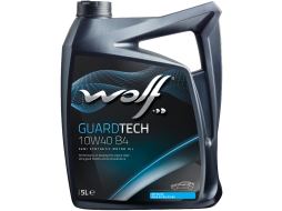 Моторное масло 10W40 полусинтетическое WOLF Guardtech B4 5 л 