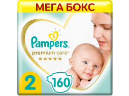 Подгузники PAMPERS Premium Care 2 Mini 4-8 кг 160 штук (8001090646378)