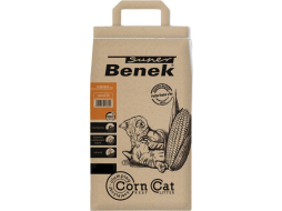 Наполнитель для туалета растительный комкующийся SUPER BENEK Corn Cat кукурузный 14 л, 8,8 кг (5905397017813)