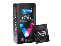 Презервативы DUREX Dual Extase Рельефные С анестетиком