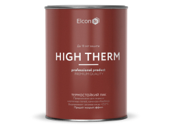 Лак кремнийорганический термостойкий ELCON High Therm бесцветный 1 л