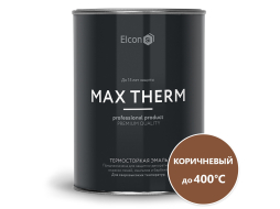 Эмаль кремнийорганическая термостойкая ELCON Max Therm коричневый 0,8 кг