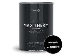 Эмаль кремнийорганическая термостойкая ELCON Max Therm черный 0,8 кг