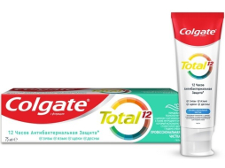 Зубная паста COLGATE Total 12 Профессиональная чистка гель 75 мл (6920354816888)