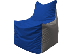 Кресло-мешок FLAGMAN Fox синий/серый 