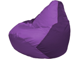 Кресло-мешок FLAGMAN Груша Медиум сиреневый/фиолетовый 