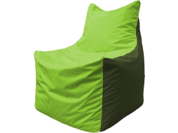 Кресло-мешок FLAGMAN Fox салатовый/темно-оливковый 