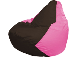 Кресло-мешок FLAGMAN Груша Мега коричневый/розовый 