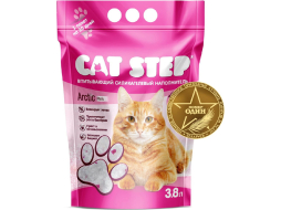 Наполнитель для туалета силикагелевый впитывающий CAT STEP
