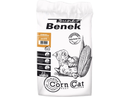 Наполнитель для туалета растительный комкующийся SUPER BENEK Corn Cat кукурузный 35 л, 22 кг (5905397022510)