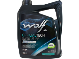 Моторное масло 0W20 синтетическое WOLF OfficialTech LS-FE