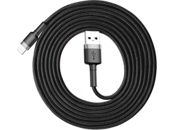 Кабель BASEUS Cafule Cable USB-A For IP Black Gray 