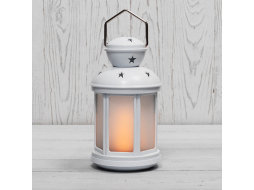 Ночник декоративный светодиодный NEON-NIGHT Фонарь с эффектом пламени свечи белый 