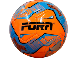 Футбольный мяч FORA FS-1001 №5 оранжевый/голубой 