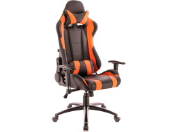 Кресло геймерское EVERPROF Lotus S2 экокожа черный/оранжевый