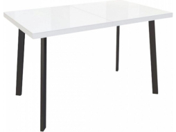 Стол кухонный LISTVIG Фин белый/графит 120-152x70х75 см 