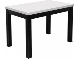 Стол кухонный ЭЛИГАРД Black раздвижной белый матовый 110-149х67х76 см