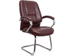 Кресло офисное AKSHOME King KF Eco коричневый бриллиант 