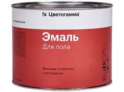 Эмаль пентафталевая ЦВЕТОГАММА ПФ-266 для пола красно-коричневая 1,8 кг