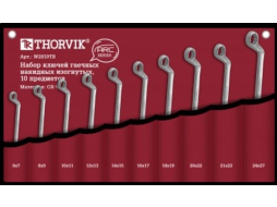 Набор ключей накидных 6-27 мм 10 предметов THORVIK 