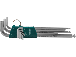 Набор ключей шестигранных 1,5-10 мм 9 предметов удлиненных с шариком JONNESWAY 