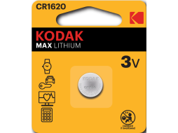 Батарейка CR1620 KODAK Max Lithium литиевая 1 штука