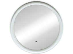 Зеркало для ванной с подсветкой КОНТИНЕНТ Planet White LED D800 ореольная холодная подсветка 