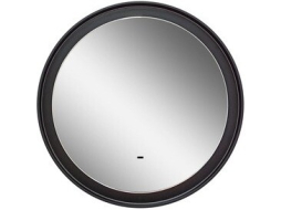 Зеркало для ванной с подсветкой КОНТИНЕНТ Planet Black LED D1000 ореольная теплая подсветка 