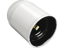 Патрон для лампочки Е27 пластиковый подвесной ELECTRALINE белый 