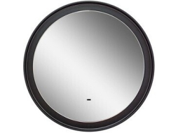 Зеркало для ванной с подсветкой КОНТИНЕНТ Planet Black LED D1000 ореольная холодная подсветка 