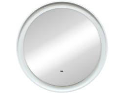 Зеркало для ванной с подсветкой КОНТИНЕНТ Planet White LED D600 ореольная холодная подсветка 