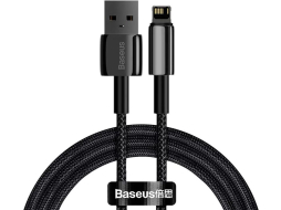Кабель BASEUS CALWJ-A01 Tungsten Gold Fast Charging Data Cable USB to Lightning 2.4A 2m Black