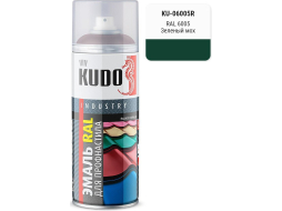 Эмаль аэрозольная KUDO для металлочерепицы зеленый мох 520 мл 