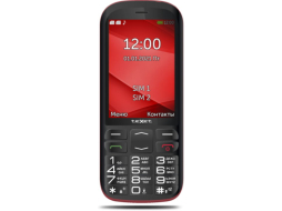 Мобильный телефон TEXET TM-B409 Black/Red
