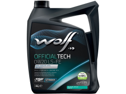 Моторное масло 0W20 синтетическое WOLF OfficialTech LS-FE 4 л 