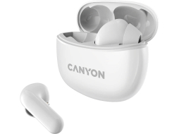 Наушники-гарнитура беспроводные TWS Canyon CNS-TWS5W White