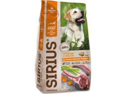 Сухой корм для собак SIRIUS ягненок с рисом 15 кг (4602009605529)
