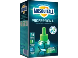 Жидкость от комаров для электрофумигаторов MOSQUITALL Профессиональная защита 30 ночей 30 мл 