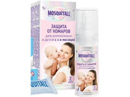 Средство репеллентное от комаров MOSQUITALL Нежная защита для младенцев и беременных женщин 100 мл 