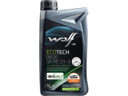 Моторное масло 0W20 синтетическое WOLF EcoTech SP/RC D1-3 1 л 