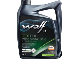 Моторное масло 5W30 синтетическое WOLF EcoTech SP/RC D1-3 4 л 
