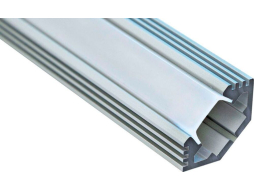Профиль для светодиодной ленты угловой с фаской FERON CAB272 2 м серебро 