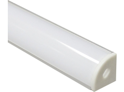 Профиль для светодиодной ленты угловой круглый 16х16х2000 мм FERON CAB280 серебро 