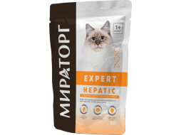 Влажный корм для кошек МИРАТОРГ Expert Hepatic пауч 80 г 