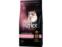 Сухой корм для котят REFLEX PLUS Mother&Baby ягненок с рисом 1,5 кг (8698995029025)