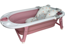 Ванночка детская складная BUBAGO Amaro Calm Pink/спокойный розовый 