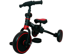 Велосипед-беговел детский трехколесный BUBAGO Flint Black-Red 